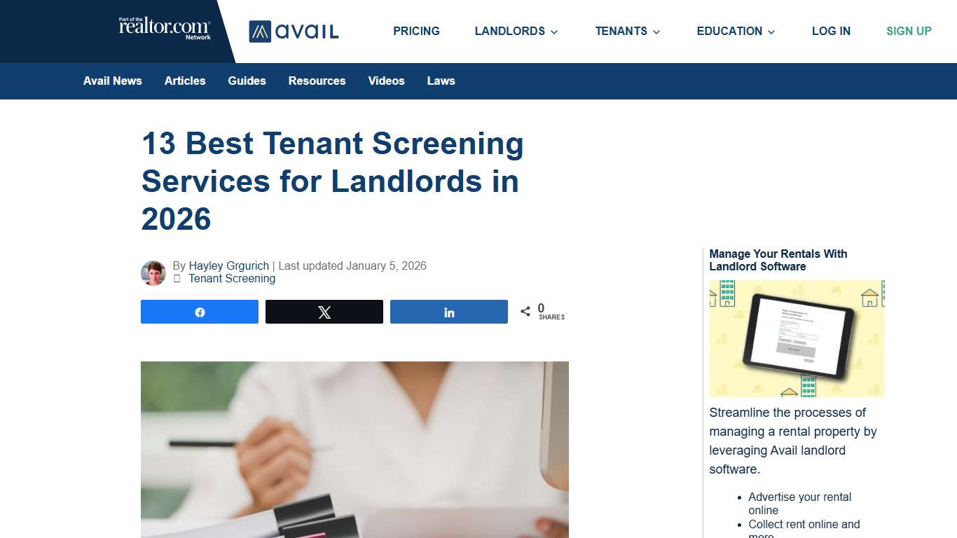 13 Best Tenant Screening Services for Landlords in 2026 | Avail