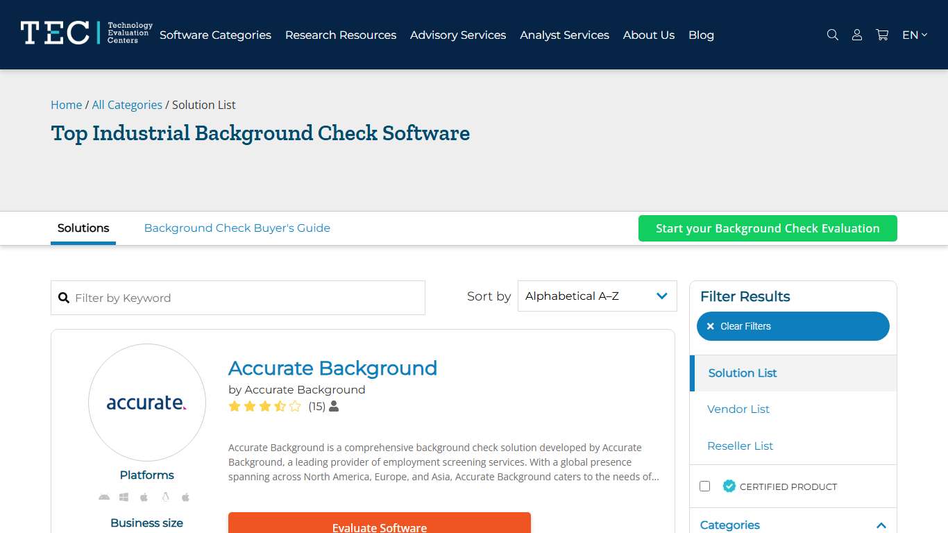 Best Industrial Background Check Software [2026] | TEC